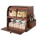 Wildon Home® Duard Food Storage Container Set Wood in Brown | 14.2 H x 14.95 W x 9.8 D in | Wayfair 59413D3400BA4D1ABD6E087844BEC5F2