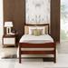 Winston Porter Pavano Solid Wood Slat Bed Wood in Brown | 35.4 H x 41.9 W x 79.8 D in | Wayfair 1B5259C92B104175A161F8F0FB3E8BEC