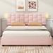 Ivy Bronx Huldia Upholstered Platform Storage Bed Upholstered in Pink | 45 H x 64 W x 83 D in | Wayfair B28BD7C26C164395A3E281D61392369E