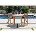 Willow Creek Designs Monterey Solid Wood Bar Set w/ Stools Wood in Blue | 40 H x 42 W x 42 D in | Outdoor Furniture | Wayfair