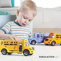 Bus scolaire à inertie pour enfants jouets pour enfants plusieurs couleurs modèle de véhicule