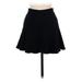 Splendid Casual A-Line Skirt Knee Length: Black Solid Bottoms - Women's Size X-Small