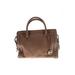 MICHAEL Michael Kors Leather Satchel: Pebbled Brown Print Bags