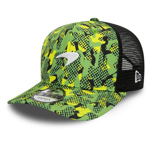 McLaren New Era Camo Print 9FIFTY Pre-Curved-Kappe