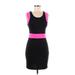 Candie's Casual Dress - Mini: Black Color Block Dresses - New - Women's Size Medium