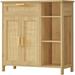 Storage Cabinet with Doors and Shelves - 11.8"D x 29.5"W x 31.6"H