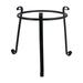 NUOLUX Flowerpot Holder Metal Gazing Ball Stand Outdoor Garden Gazing Globes (Black)