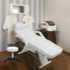 Spa Chair with Two Trays Esthetician Bed with Hydraulic Stool, Adjustable Spa Equipment, White，Orthodontic Equipment