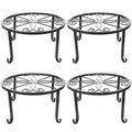 4 Pcs Flower Pot Stand Iron Flower Stand Simple Flower Stand Plant Stand Floor Flower Stand