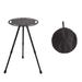 Folding Picnic Table Round Camping Table Aluminum Alloy Dining Table with Tripod