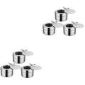6 Pcs Stainless Steel Alcohol Stove Hot Pot Camping Supplies Stoves for Kitchens Portable Camping Stove Alcohol Stoves