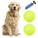 Dazzduo Inflator Tennis Ball Pump Oversize Tennis Balls Balls Tennis Fun Inflatable Tennis Ball Inch Oversize Tennis 9.5 Inch Oversize