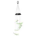 Dragonfly Wind Bell Lamp Solar Powered Coloful Outdoor Wind Bell Lamp for Garden Walkway Yard