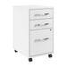 Pemberly Row 3 Drawer Mobile File Cabinet in White - Engineered Wood