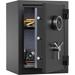 RPNB Deluxe Biometric Fireproof Safe Box Digital Fingerprint Fireproof Waterproof Safe with Touch Screen Removable Shelf and 3 Spoke Safe Handle Home Safe for Cash Documents Jewelry 1.29 Cubic Feet