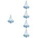 5 Count Iridescent Chandelier Hanging Home Decor Christmas Ceiling Decorations Suncatcher Ball Anniversary Decorations