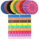2 Sets Denominator Fraction Block Early Learning Toys Number Circle Childrens Third Grade Circles Educational Math