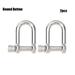 2/4/6pcs High quality Anchor Screw Pin Silver colors Stainless Steel Paracord Bracelets accessories U-Shaped Shackle Buckle Survival Rope Paracords Bracelet Buckles ROUND BUTTON 2PCS