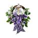 Ongmies Wreath Clearance Easter Wreath Easter Wreath Spring Wreath Front Door Wreath Door Hanging Decoration Spring Easter Wreath Door Hanging Decoration Mother S Day Easter Home Decor Purple