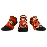 Unisex Rock Em Socks Cleveland Browns Make Some Noise Three-Pack Low-Cut Set