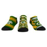 Unisex Rock Em Socks Green Bay Packers Make Some Noise Three-Pack Low-Cut Set