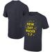 Men's Ripple Junction Heather Charcoal The New Day Rock And Roll Graphic T-Shirt