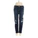 White House Black Market Jeans - Low Rise: Blue Bottoms - Women's Size 0 Petite - Dark Wash