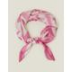 Accessorize Women's Pink Embroidered Satin Square Scarf, Size: 95x95cm