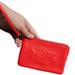 Coach Bags | Coach Embossed Horse And Carriage Small Leather L-Zip Wristlet (Style No. 52500) | Color: Red | Size: Os