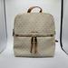 Michael Kors Bags | Mk Michael Kors Rhea Slim Backpack Logo | Color: Brown/Cream | Size: Os