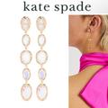 Kate Spade Jewelry | Kate Spade Glass Crystal-Embellished Drop Earrings Nwt 109$ | Color: Gold | Size: Os