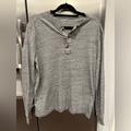 J. Crew Shirts | J. Crew J.Crew Men's Henley Pullover Gray Size Large | Color: Gray | Size: L