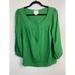 Anthropologie Tops | Anthropologie Maeve Womens Top Size 12 Green Boho Peasant Preppy Festival | Color: Green | Size: 12