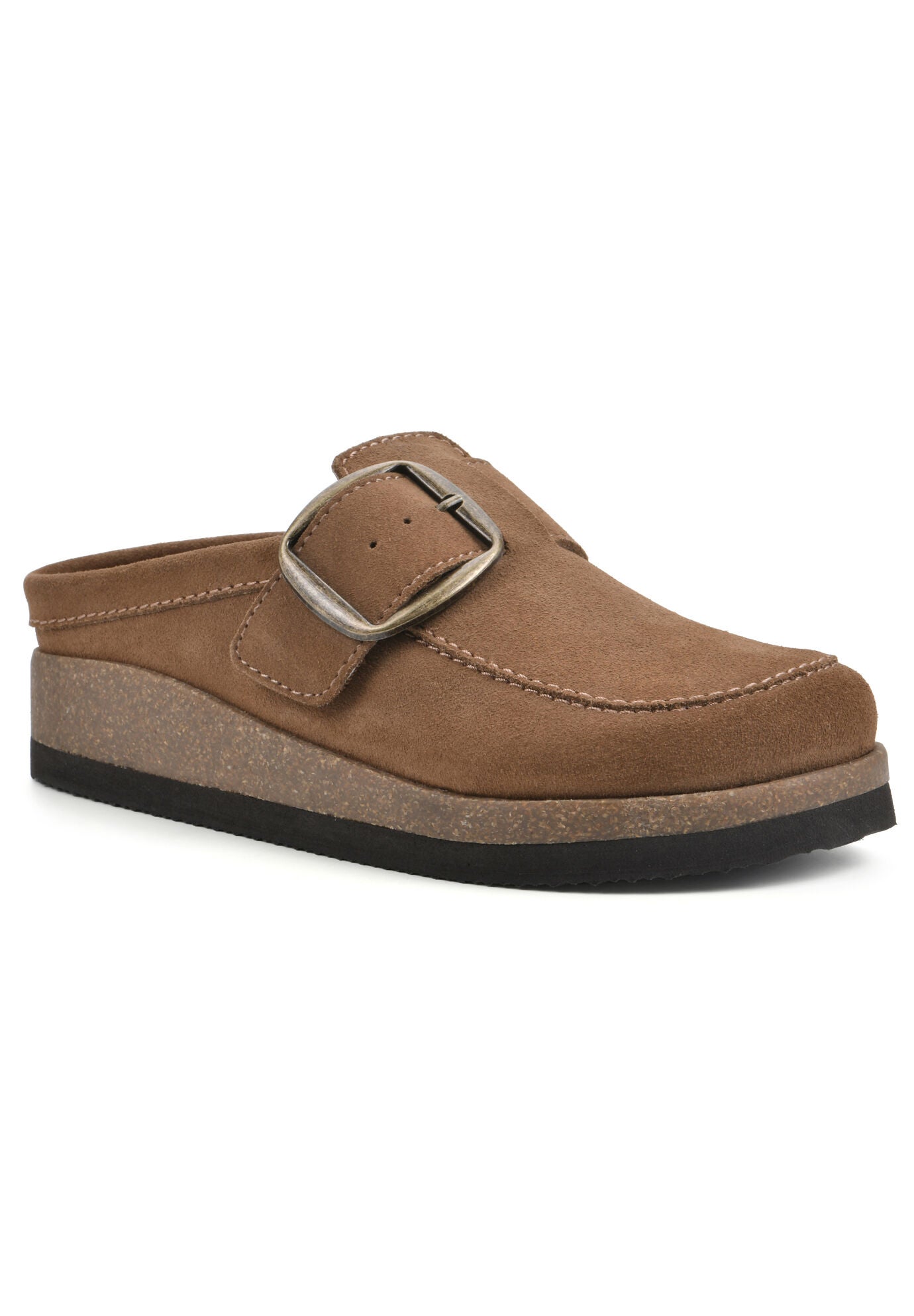 Women's Bueno Casual Flat by White Mountain in Chestnut Suede (Size 10 M)