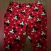 Disney Intimates & Sleepwear | Disney Fleece Women’s Mickey Pajamas Pants | Color: Black/Red | Size: S