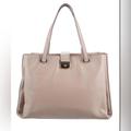 Kate Spade Bags | Kate Spade New York Women Cream Soft Pink Leather Lovett Leather Tote Bag | Color: Cream | Size: Os