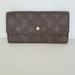 Louis Vuitton Bags | Authentic Louis Vuitton Lv Vintage Monogram Sarah Wallet Envelope Leather Large | Color: Brown | Size: Os