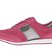 Coach Shoes | Coach Raylen Suede Sneakers Shoes Gunmetal Cerise Burgundy Leather Logo | Color: Gray/Red | Size: 7.5