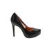 BCBGeneration Heels: Pumps Stilleto Cocktail Party Black Print Shoes - Women's Size 7 - Round Toe