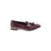 Aldo Flats: Loafers Chunky Heel Classic Burgundy Print Shoes - Women's Size 11 - Almond Toe