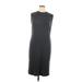 prologue Casual Dress - Sheath Crew Neck Sleeveless: Gray Solid Dresses - Women's Size X-Large