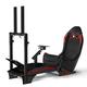 CQWLKEJ Racing Simulator Cockpit with Monitor Stand, Sim Racing Seat Fit for Logitech G29 G920 G923 Thrustmaster T300 T248, Steering Wheel Shifter Pedals Monitor NOT Included