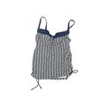 Panache Swimwear Swimsuit Top Blue Chevron Swimwear - Women's Size Small