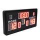 Naroote Digital Tabletop Scoreboard, Drop Proof Multiple Mounting Options LED Display Electronic Basketball Scoreboard 100-240V for Badminton (UK Plug)