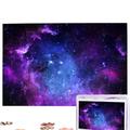 Blue Galaxy Puzzles 1000 Pieces Personalized Jigsaw Puzzles Photos Puzzle for Family Picture Puzzle for Adults Wedding Birthday (29.5" x 19.7")