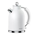 ASCOT Electric Kettle, Stainless Steel Electric Tea Kettle Premium Matte Kettle 1.5L 2200W Retro Tea Heater & Hot Water Boiler, Auto Shut-Off Boil-Dry Protection (Matte White)