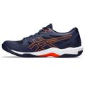 ASICS Men's Gel-Rocket 11 Volleyball Shoes, Peacoat/Shocking Orange, 10.5 Wide