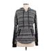 Simply Vera Vera Wang Pullover Hoodie: Gray Tops - Women's Size Medium