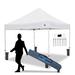 King Canopy Ares 10Ft by 10Ft Commercial Instant Pop up Canopy w/ Weight Bags Metal/Soft-top | 82 H x 116 W x 116 D in | Wayfair ARSTW10BK-B1