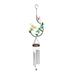 Arlmont & Co. Solar Dragonfly & Flower Wind Chime in Green/White/Yellow | 40.94 H x 10.24 W x 6.3 D in | Wayfair 71263250DFD64431B3DC43017D0972A8